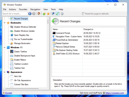 winaero windows utililties package